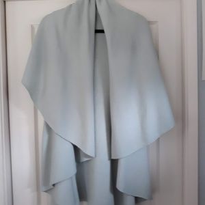 tunic vest with large shawl collar